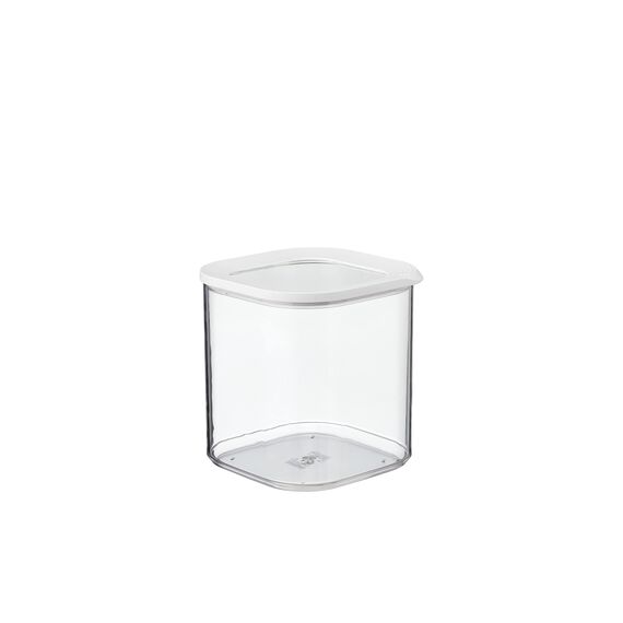 Mepal Transparente Vorratsdosen mit Deckel - Lebensmittelbehälter Quatratische - Küchenorganizer & Aufbewahrungsbox aus Kunststoff - Vorratsbehälter Luftdicht & Stapelbar - 2750 ml - White