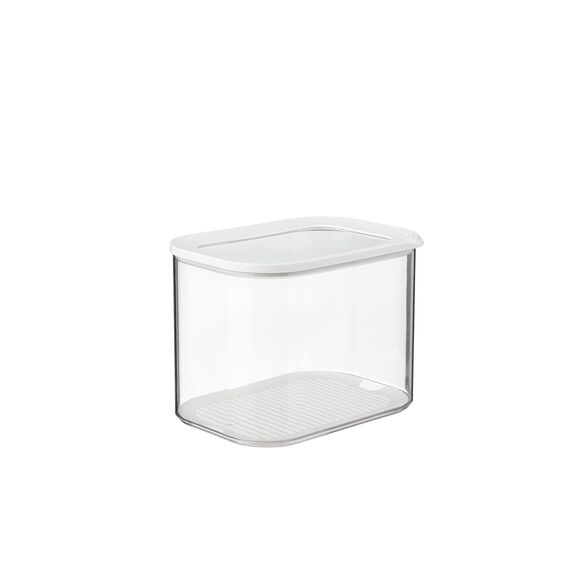 Mepal Transparente Vorratsdosen mit Deckel XL - Lebensmittelbehälter Rechteckige - Küchenorganizer & Aufbewahrungsbox aus Kunststoff - Vorratsbehälter Luftdicht & Stapelbar - 4500 ml - White