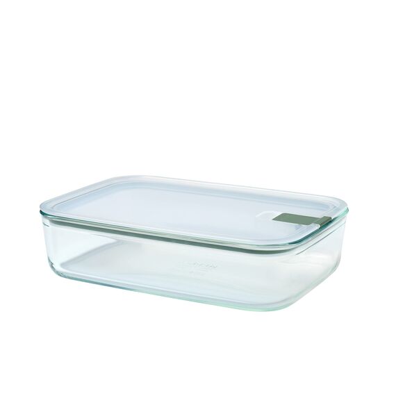 Mepal - Glasbehälter mit deckel EasyClip - Meal prep boxen - Geeignet für Mikrowelle, Dampfgarer, Ofen und Gefrierschrank - Luftdicht und auslaufsicher - Mikrowellengeschirr - 2250 ml - Nordic sage