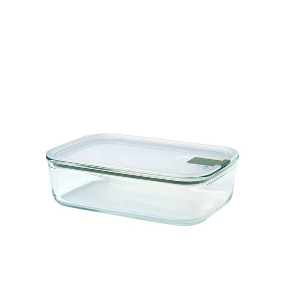Mepal - Glasbehälter mit deckel EasyClip - Meal prep boxen - Geeignet für Mikrowelle, Dampfgarer, Ofen und Gefrierschrank - Luftdicht und auslaufsicher - Mikrowellengeschirr - 1500 ml - Nordic sage