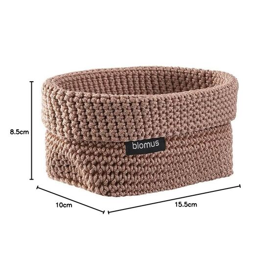 blomus | Aufbewahrungskorb | Tela | Kunstfaser Bark | M 15x10x9cm | Indoor |