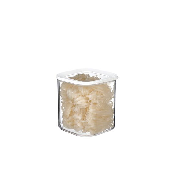 Mepal Transparente Vorratsdosen mit Deckel - Lebensmittelbehälter Quatratische - Küchenorganizer & Aufbewahrungsbox aus Kunststoff - Vorratsbehälter Luftdicht & Stapelbar - 2750 ml - White