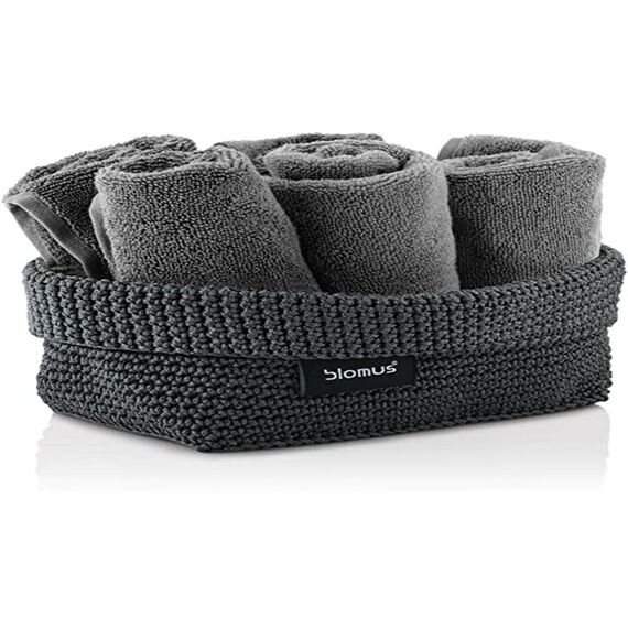 Blomus | Aufbewahrungskorb | Tela | Kunstfaser Anthrazit | L 20x12x9cm | Indoor |