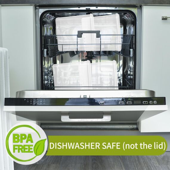 Skroam 4L Vorratsdosen Set mit 4, Müsli Schüttdose & Frischhaltedosen, BPA frei Kunststoff Vorratsdosen luftdicht, für Getreide, Mehl, Zucker