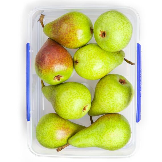 Sistema KLIP IT Frischhaltedose | 2 l | stapelbare und luftdichte Vorratsdose mit Deckel | geeignet für Kühl-/Gefrierschrank | BPA-freier Kunststoff | blaue Clips | 1 Stück