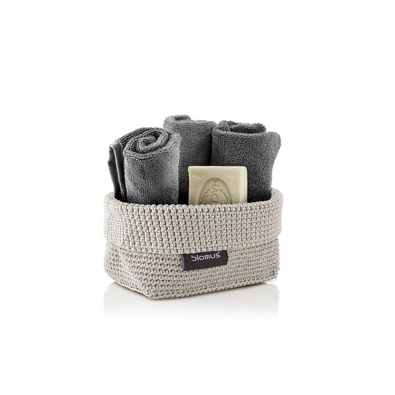 blomus | Aufbewahrungskorb | Tela | Kunstfaser Sand | M 15x10x9cm | Indoor |