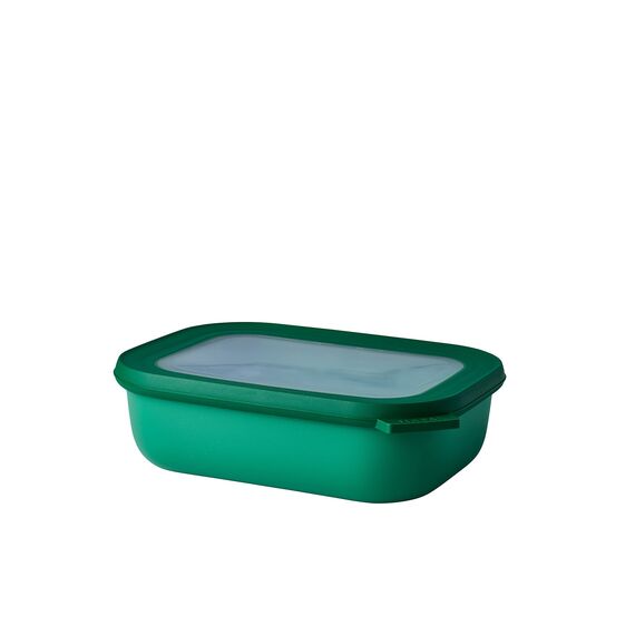Mepal - Multi Bowl Cirqula Rectangular - Vorratsdose mit Deckel - Geeignet als Luftdichte Aufbewahrungsbox für den Kühlschrank, Mikrowellengeschirr & als Frischhaltedosen - 1000 ml - Vivid green