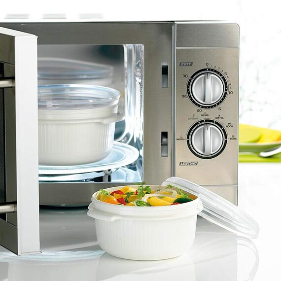 Emsa 509741 Micro Family 3er Pack 0.5 / 1.0 / 1.5 L weiß /hellgrün