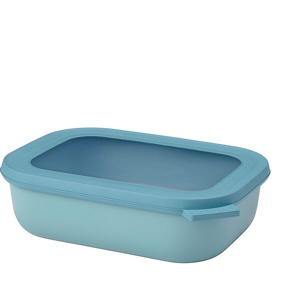 Mepal - Multi Bowl Cirqula Rectangular - Vorratsdose mit Deckel - Geeignet als Luftdichte Aufbewahrungsbox für den Kühlschrank, Mikrowellengeschirr & als Frischhaltedosen - 1000 ml - Nordic Green