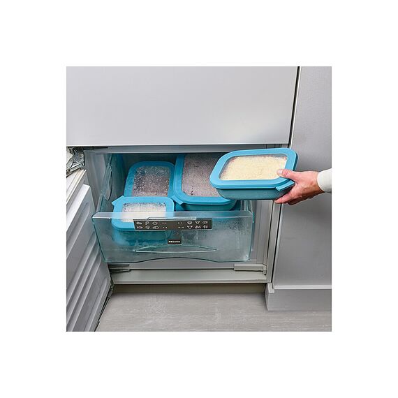 Mepal - Multi Bowl Cirqula Rectangular - Vorratsdose mit Deckel - Geeignet als Luftdichte Aufbewahrungsbox für den Kühlschrank, Mikrowellengeschirr & als Frischhaltedosen - 500 ml - Nordic Denim