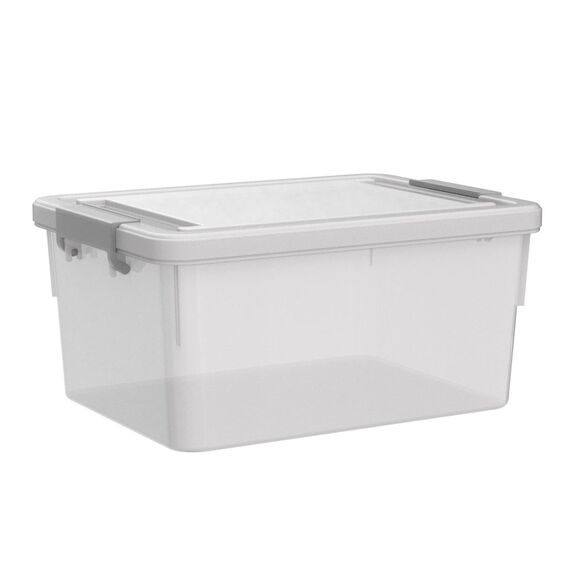 Citylife 10er-Set 1.25L Aufbewahrungsbox mit Deckel Klein, Stapelbar Transparente Griff Clips Kleinteile Kiste Elastisch, Robust Plastik Boxen für Bastelsachen gekauft, 17.7 x 13 x 8.2cm