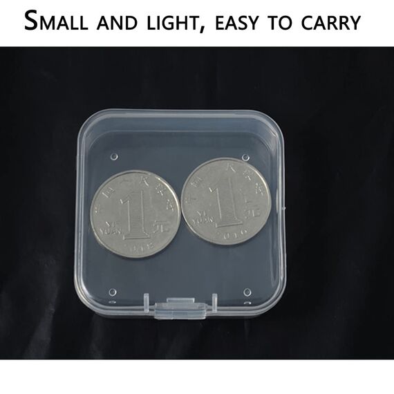 WYAN 12 Stück Aufbewahrungsbehälter aus Kunststoff mit Deckel, für Kleinteile,kleine Perlen,und andere Bastelzubehör(5.5 x 5.5cm)