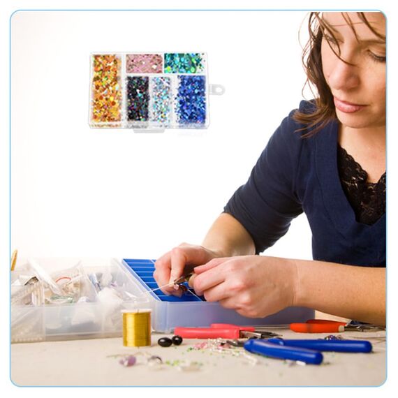 WYAN 8 Stück Transparent Klein Plastikboxen, Aufbewahrungsbehälter aus Kunststoff mit Deckel, Rechteckige leere Mini-Aufbewahrungsbox für kleinteile, perlen, Ringe, Ohrringe, Schrauben (11 * 7 * 2cm)