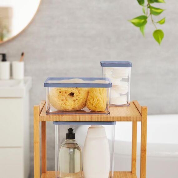 Rotho Loft Set Vorratsdosen 5 tlg. LOFT, Kunststoff (PP) BPA-frei, transparent, (32.3 x 22.3 x 16.6 cm), AROMADICHTER VERSCHLUSS