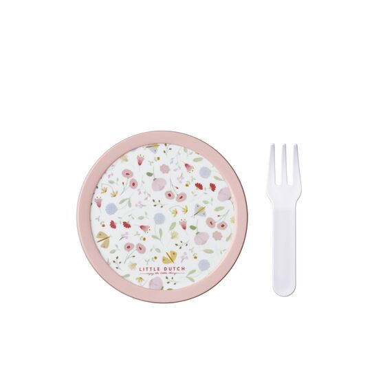 Mepal - Obstbox Campus Little Dutch - Snackbox für Kinder - Spülmaschinen- und mikrowellenfest - BPA-frei - 300 ml - Flowers & Butterflies