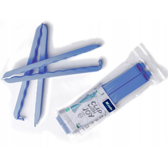 Rotho Onda 2-Set Verschlussclips für Beutel XXL, Kunststoff (PP) BPA-frei, grün, (21.5 x 5.5 x 2.6 cm)