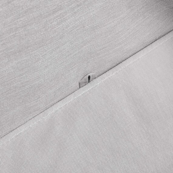 Amazon Basics Aufbewahrungswürfel aus Stoff, faltbar, mit ovalen Ösen, 6er-Pack, Hellgrau