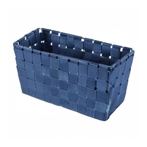 WENKO Aufbewahrungskorb Adria S Dunkelblau - Badkorb, Polypropylen, 30 x 15 x 20 cm, Dunkelblau, 15 x 20 x 30 cm