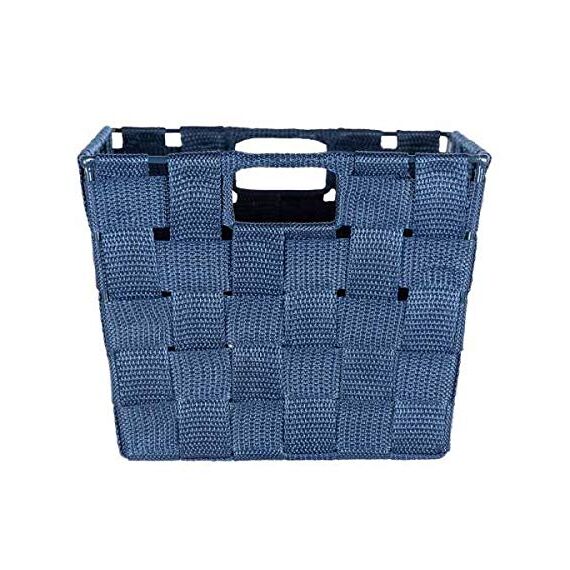 WENKO Aufbewahrungskorb Adria S Dunkelblau - Badkorb, Polypropylen, 30 x 15 x 20 cm, Dunkelblau, 15 x 20 x 30 cm