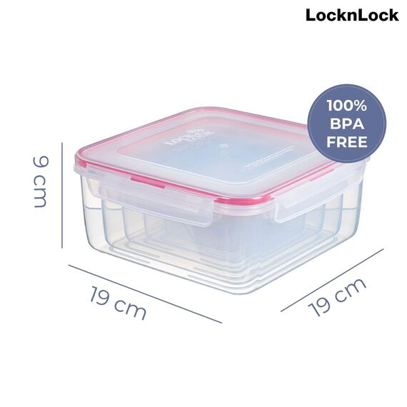 LocknLock PP Classic Vorratsdosen Set 5tlg., 180 ml, 410 ml, 750 ml, 1,2 L, 2 L, Vorratsdosen mit Deckel luftdicht & auslaufsicher, Gefrier-, Spülmaschinen- & Mikrowellengeeignete Meal Prep Boxen