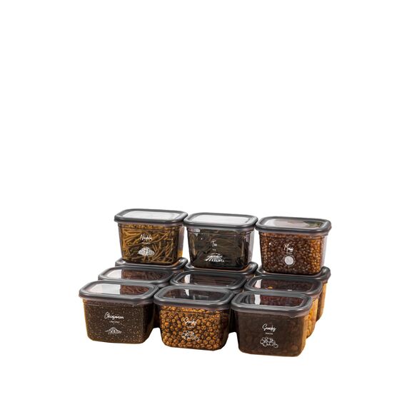 Viwares luftdichte Vorratsdosen mit Deckel | 12er Vorratsbehälter Set | BPA-FREI | Zur Müsli Mehl und Zucker Aufbewahrung | Praktische Aufbewahrungsbox Küche für alle Lebensmittel