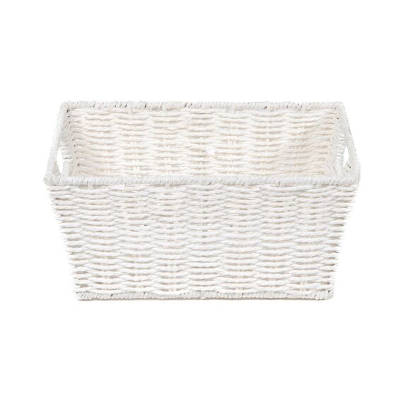 Compactor Etna Flechtkorb, Weiß, 31cmx24cmx14cm