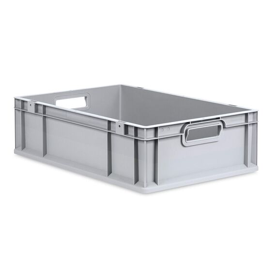 aidB Eurobox NextGen Grip, 600x400x170 mm, Griffe offen, robuste Plastikbox aus Kunststoff mit ergonomischen Griffen, stapelbare Kunststoffkiste, ideal für die Industrie, 1St.