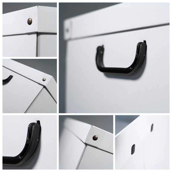 Lavatelli GROSS Karte Aufbewahrungsbox aus Karton, Geschenk kiste aus pappe, mit Deckel, Cardboard, MARCO POLO, 1 cm, BIG