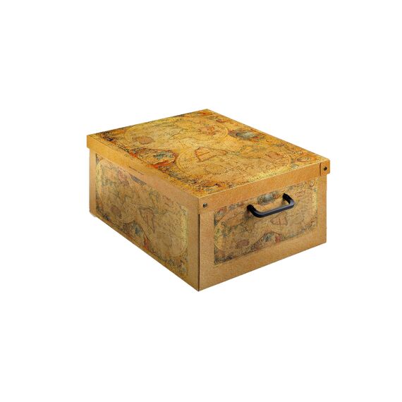 Aufbewahrungsbox mit deckel aus Karton für Kleidung und Wäsche, Karte Mittel Kisten aufbewahrung, saisonaler Wechsel, Organizer Ideal für Vakuumbeutel oder Geschenkbox 42x32x21 cm