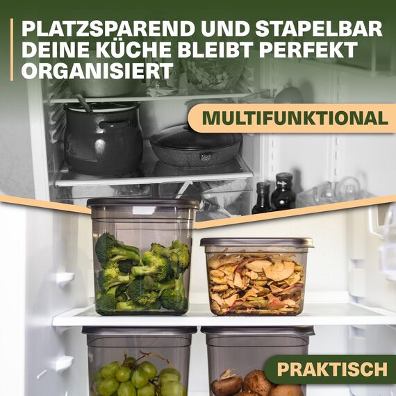 Viwares luftdichte Vorratsdosen mit Deckel | 25er Vorratsbehälter Set | BPA-FREI | Zur Müsli Mehl und Zucker Aufbewahrung | Praktische Aufbewahrungsbox Küche für alle Lebensmittel