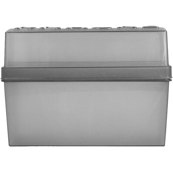 com-four® 2x Knäckebrot-Dose mit Deckel - luftdichte Aufbewahrungsboxen - 1,65 Liter Knäckebrotbox - Brotbox für Küche und unterwegs - Brotkasten ca. 20 x 9 x 14 cm (2 Stück - grau/weiß)