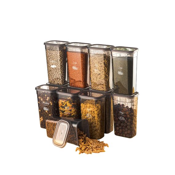 Viwares luftdichte Vorratsdosen mit Deckel | 12er Vorratsbehälter Set | BPA-FREI | Zur Müsli Mehl und Zucker Aufbewahrung | Praktische Aufbewahrungsbox Küche für alle Lebensmittel