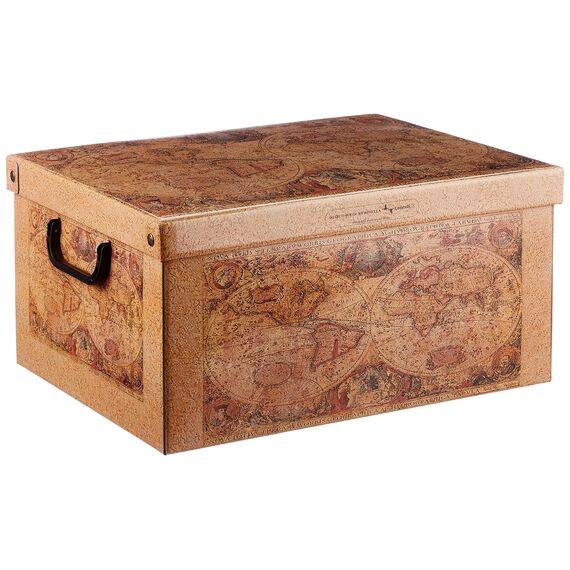 Aufbewahrungsbox mit deckel aus Karton für Kleidung und Wäsche, Karte Mittel Kisten aufbewahrung, saisonaler Wechsel, Organizer Ideal für Vakuumbeutel oder Geschenkbox 42x32x21 cm