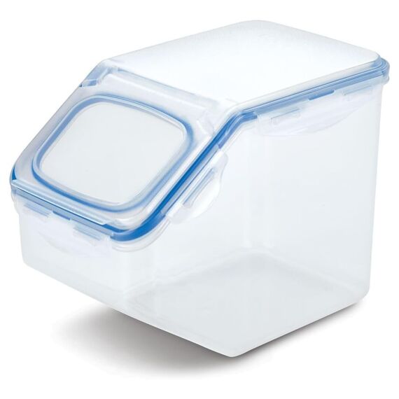 LocknLock PP Classic Küchen Caddy mit Klappdeckel | 5L | 25,7 x 15,7 x 19,1 cm | Vorratsdose Schüttdose | Halb Luftdichte Aufbewahrungsbox für Lebensmittel | Müslispender