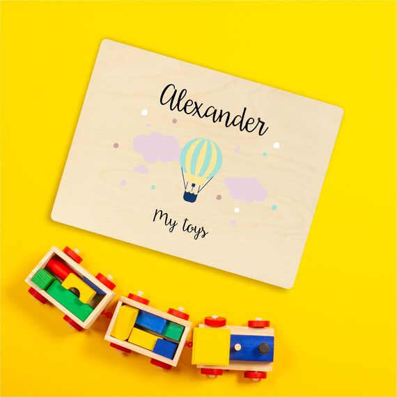 Creative Deco Personalisierte Geschenke Baby Holzkiste Spielzeugkiste mit Wunschnamen | Spielzeug Aufbewahrung | Aufbewahrungsbox Kinder Spielzeugbox Geschenkkiste Geschenkbox Erinnerungsbox