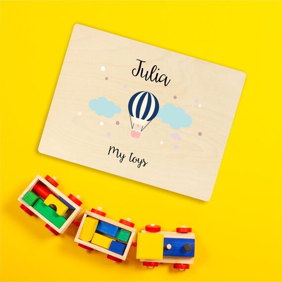 Creative Deco Personalisierte Geschenke Baby Holzkiste Spielzeugkiste mit Wunschnamen | Spielzeug Aufbewahrung | Aufbewahrungsbox Kinder Spielzeugbox Geschenkkiste Geschenkbox Erinnerungsbox