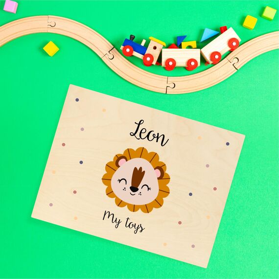 Creative Deco Personalisierte Geschenke Baby Holzkiste Spielzeugkiste mit Wunschnamen | Tiere | Spielzeug Aufbewahrung | Aufbewahrungsbox Kinder Spielzeugbox Geschenkkiste Geschenkbox Erinnerungsbox