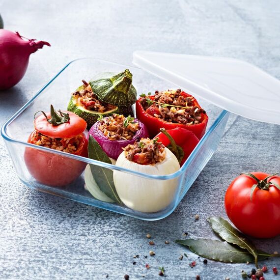 Behälter Quad, C/T, 20 x 20 x 7 cm, 2 l, C&F PX