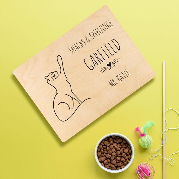 Creative Deco Holzkiste Haustier | 40 x 30 x 14 cm | Erinnerungsbox Personalisiert mit Namen, Wunschtext | Aufbewahrungsbox für Tierspielzeug Fotos