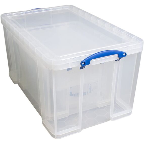 Really Useful Aufbewahrungsboxen 5er-Pack 84 Litre + 35 Litre + 9 Litre + 2 x 3 Litre farblos