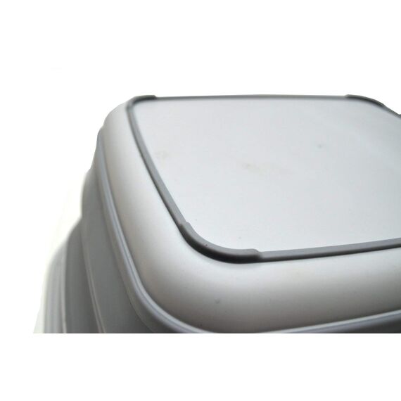 SAMMART 7,7L zusammenklappbare Wanne – Faltbare Spülwanne – tragbares Waschbecken – platzsparende Kunststoff-Waschwanne(Grau, Klein)