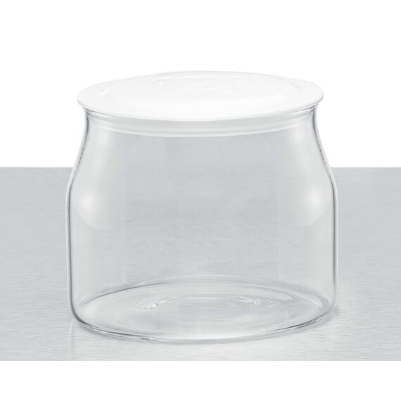 Rommelsbacher Ersatzglas JG 1 für Joghurt & Frischkäsebereiter JG 80-1,2 Liter, mit Deckel (Packung mit 2)