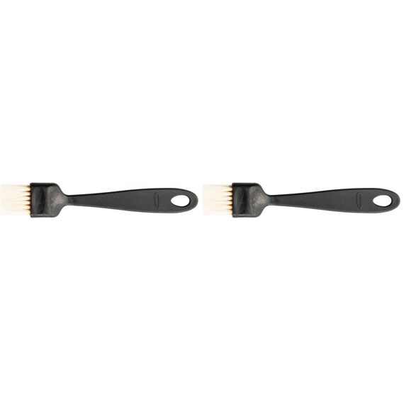Fiskars Backpinsel, Länge: 20 cm, Essential, Schweineborsten/PP-Kunststoff, Schwarz, 1065590 (Packung mit 2)