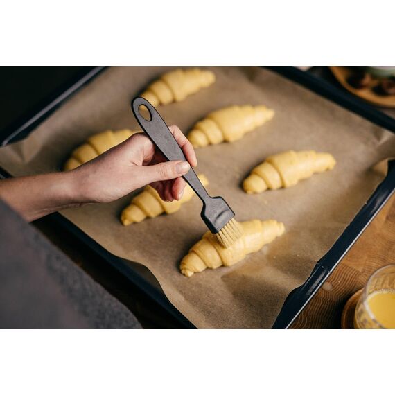 Fiskars Backpinsel, Länge: 20 cm, Essential, Schweineborsten / PP-Kunststoff, Schwarz, 1065590