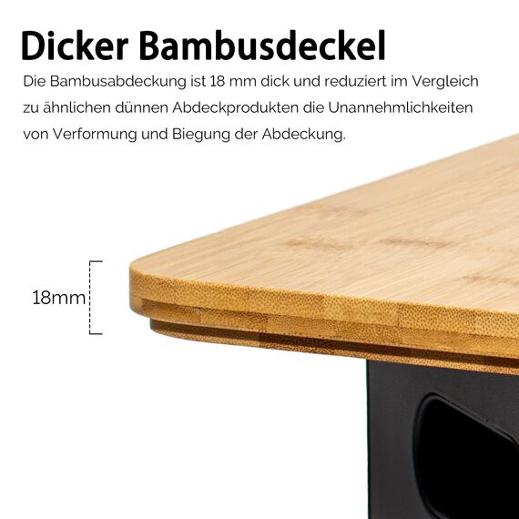 Theo&Cleo Kartoffel Aufbewahrungsbox, Vorratsdose 3er Set, Küche Aufbewahrung für Kartoffeln, Zwiebeln & Knoblauch, Hält länger frisch (Matt Schwarz)