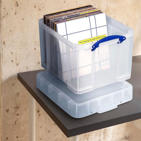 Really Useful Aufbewahrungsboxen 3er-Pack 35 Litre XL transparent