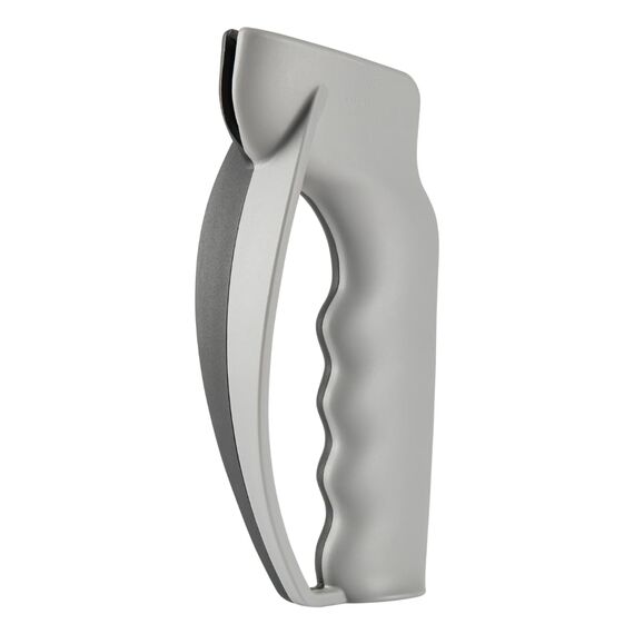 Victorinox Profi Messerschärfer, Messerschleifer, Knife Sharpener, Robuster Kunststoffgriff, Swiss Made, Zweifarbig, Schwarz/Grau