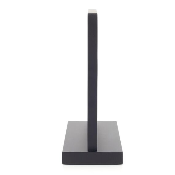 Hanseküche Messerblock - Messerhalter ohne Messer aus Holz Messerbrett (Akazie Schwarz, Doppelseitig)