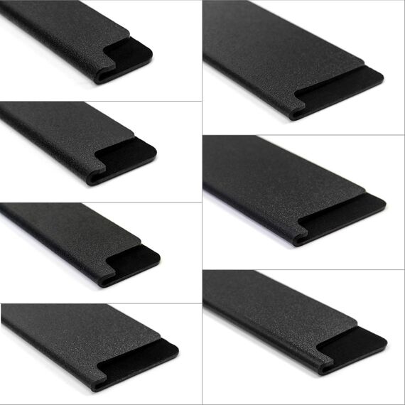 QWORK® 10er Set Knives Messerschutz, Klingenschütze mit Samt Innenfutter, Universal Messerschutz Set