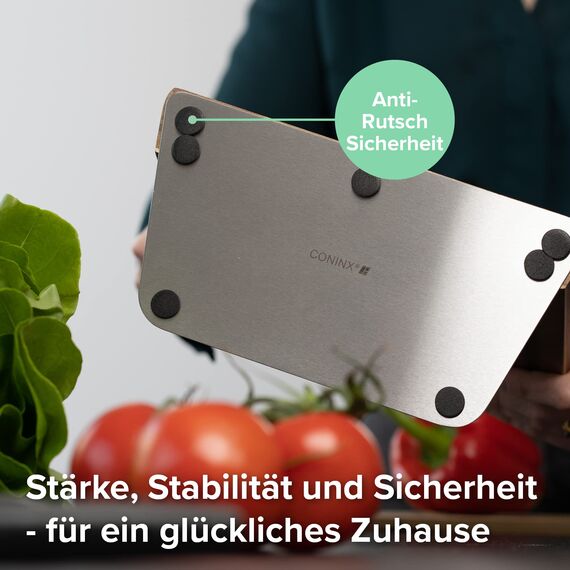 Coninx Magnetischer Messerblock Unbestückt XL, 27.5cm Messerhalter Magnetisch, Messerständer zur Sicheren, Sauberen und Ordentlichen Aufbewahrung von Messern Robuster Messerblocks Ohne Messer